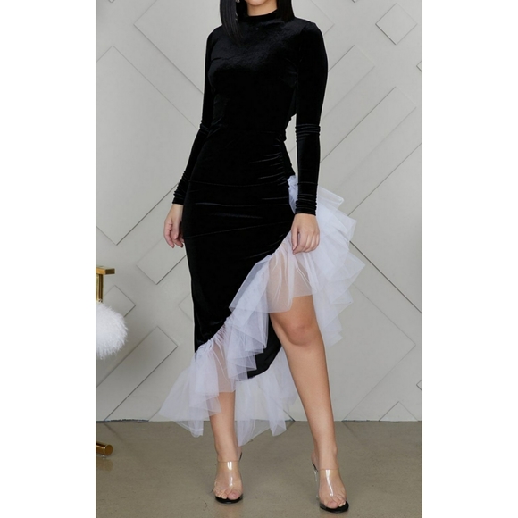 Lilly's Kloset asymmetric tulle dress - Picture 3 of 3